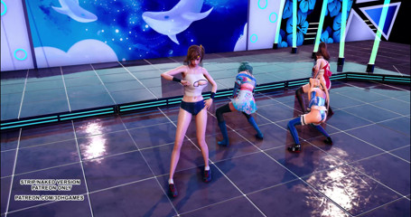 3D-Hentai Games: Lalal quente dança Doa Mai Shiranui Marie Rose Misaki Tamaki