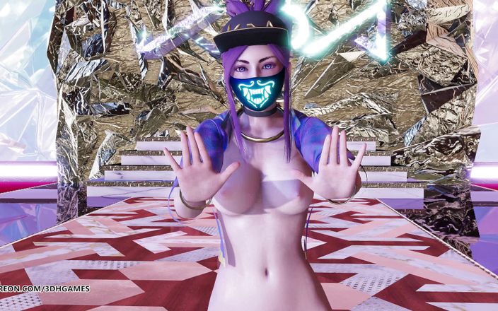 3D-Hentai Games: [MMD] Aespa - 전설적인 KDA의 야만인 아칼리 벌거벗은 kpop 댄스 리그