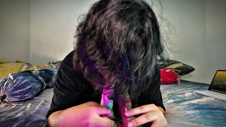 Vey Puffy: Vey Puffy: Diisi Penuh! Femboy Amatir Lagi Asik Muasin Pantat...