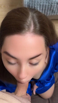 Horny Stepsister Loves Sucking My Cock! Blowjob and Cum in Mouth