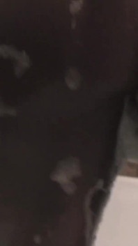 Big Ass Ebony Babe Is Toying Her Wet Cunt in The Bathroom