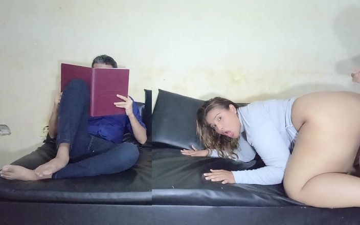 Gina Halime: Macecha s velkým zadkem šuká vedle svého manžela, zatímco je rozptýlen