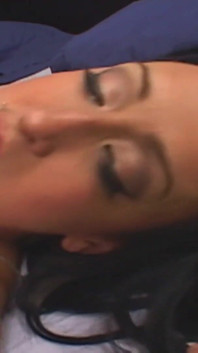 Horny dude fucks brunette teen and cums in her mouth