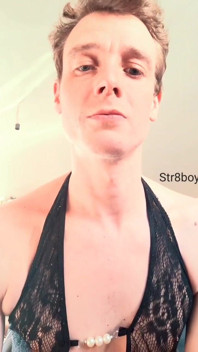Straight Bottom Boy with Femboy Kink Shows Face and Body for First Time