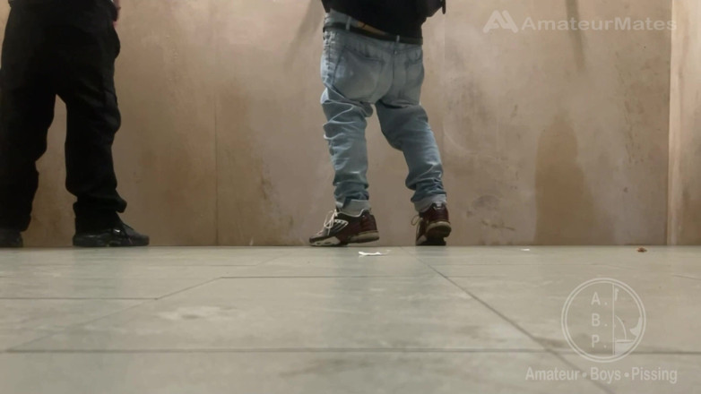 AmateurBoysPissing: Peeking, Peeing, Flashing, Teasing at Public Urinal
