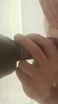 Anal Masturbation with My Big Black Dildo