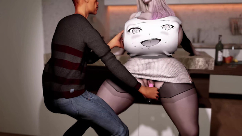 Why fuck so hard: 3D tette enormi bella donna puttana bionda prende in giro...