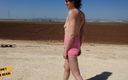 Kinky N the Brain: Peeing Outside on My Pink Babysuit- Colored Version