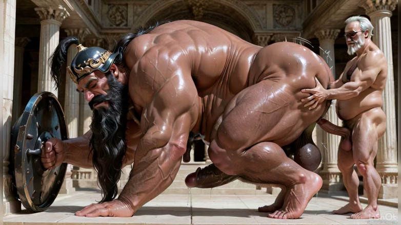 AI Blk: Muscular Man Ass Fuck