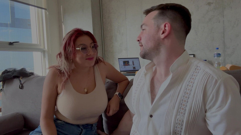 Andres Acosta: Behind the Scenes with Massive Natural Tits Mexican MILF, Letzy...