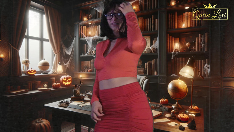 The Queen Lexi: 視点 - ヴェルマのハロウィンスフィング:私の小さなカックを辱める