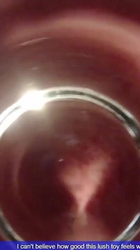 Fat Glass Dildo Inside View