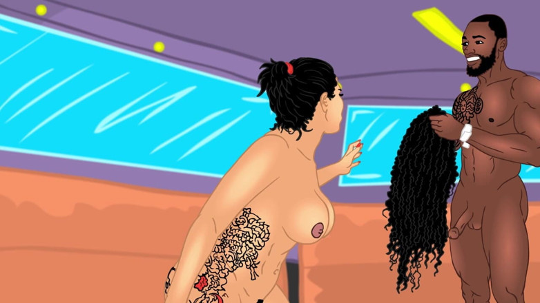 Back Alley Toonz: Big booty Queen Puerto Rico vs Harlem King bbc