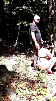 Kinky Couple Caught Playing in the Woods