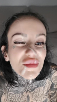 Huge cum facial