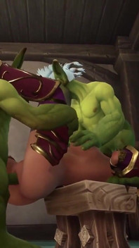 Ein Elfe hat einen dreier mit zwei Goblins | Warcraft-parodie