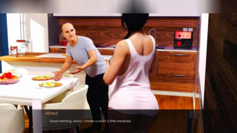 3DXXXTEEN2 Cartoon: Anna menghabiskan malam platonik dengan Alfred. Seks kartun porno 3D