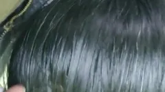 South Indian Telugu Girl Get White Cream From Boyfriend