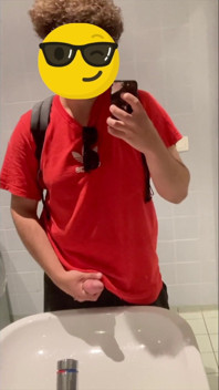 Jacking off in Parking Lot Bathroom in Antwerp