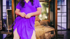 Kitty_Cross: Červené mini šaty bílé sexy trans roztomilé sissy velký zadek sólo...