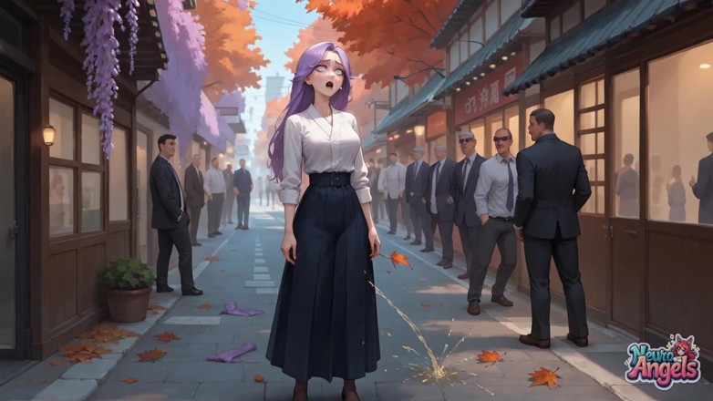 NeuroAngels: Sensation de cheveux violets : Tokyo ruelle, goutte de sperme