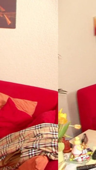 Man takes advantage of the fact that his wife is not there and goes to the cleaning lady