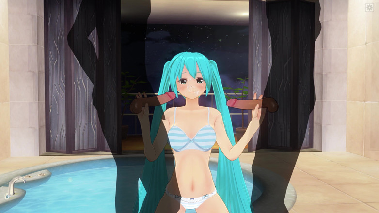H3DC: HENTAI 3D. Muie dublă Miku