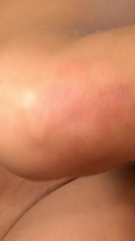 Beautiful brunette with amazing boobs and ass gets banged in the bathtub