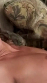 Verleidelijk pronken met haar leidt tot de brunette een trio en dubbele penetratie