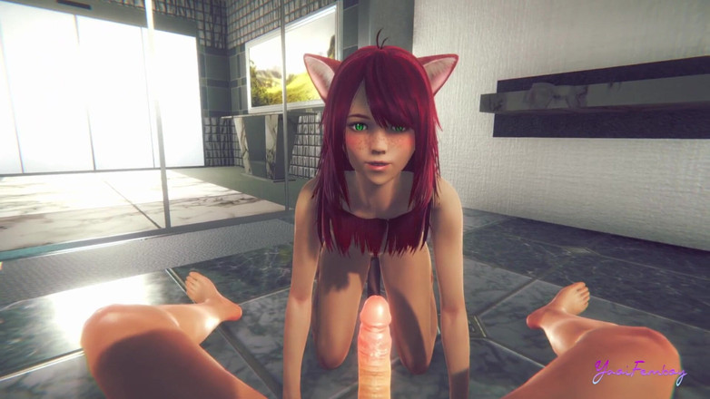 Yaoitube: Yaoi Femboy Erito - POV honění, kouření a šukání