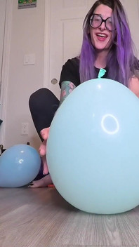 Giantess Non Pop Balloon Squish Asmr Squeaky Feet & Hands, Slow Smushing, No Pops