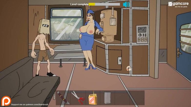 Dirty GamesXxX: Fuckerman: futai în cur cu o ejaculare uriașă pe față într-un tren,...