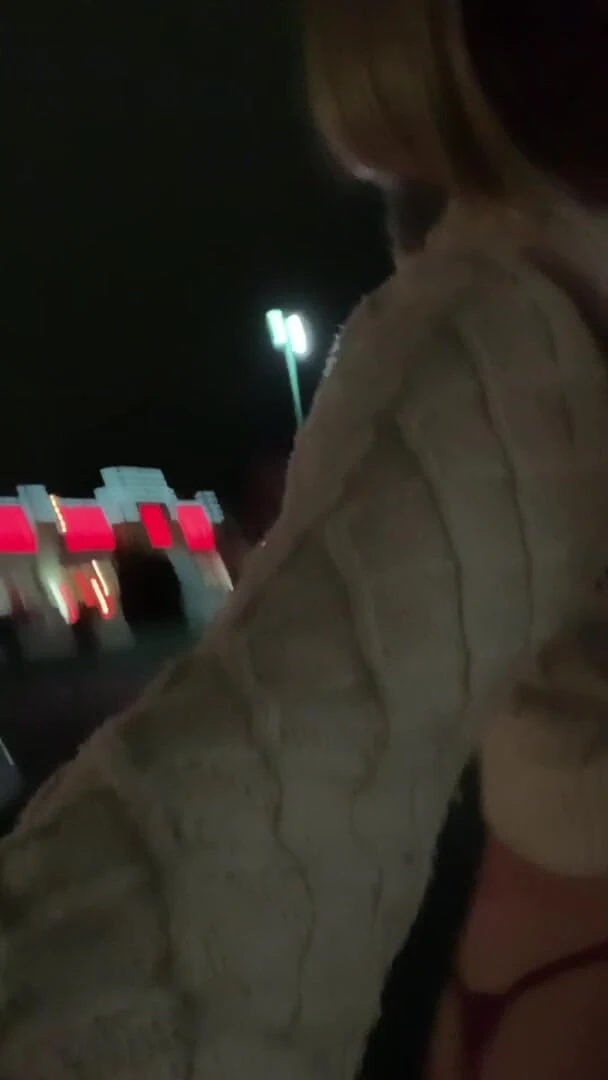CindieLove: Thong in Hot Sissy TS Scarf for Exhibitionist