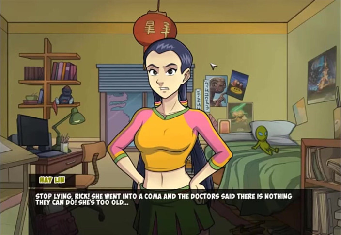 Cartoon Play: Witch hunter part 36 - Asian teen suck under table in cafe