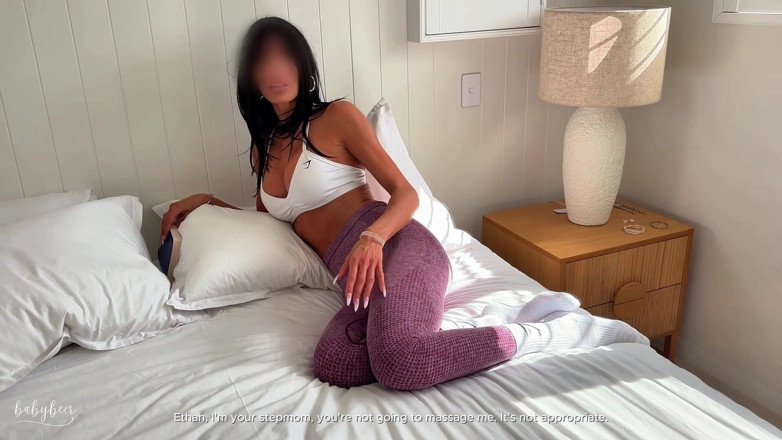 BabyBeer: Horny Stepmom Massage Turns Into Hard Rough Fuck - Stepson Cum...