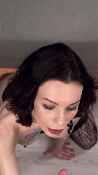 Sexy Girl in a Net Gets Fucked with Pleasure