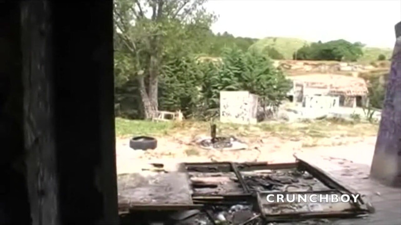 Crunch Boy: Sexy straight man fucking a twink in exhib outdoor