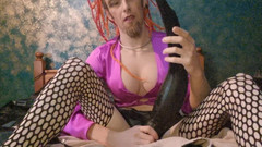 Jasmine Dlight - UK's most extreme anal porn star: Entrenamiento anal extremo con un enorme consolador monstruo inflable
