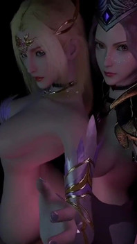 Queen and Princess Seducedance - Hentai 3D Uncensored V255
