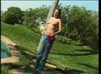 VOP Porno: Cock hungry brunette gets screwed outdoors