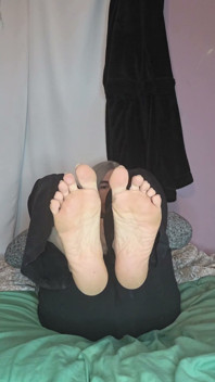 Showing off My Big Meaty Soles