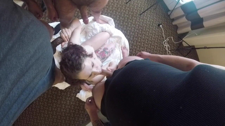 Real Amateur Sluts: Facial gangbanb Sara Indeep! Bagian 1