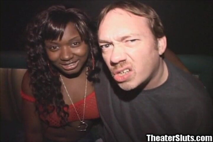 Theater Sluts: 19yo Braces Black Chick Teen Stripper Big Tits Gangbang Nasty...