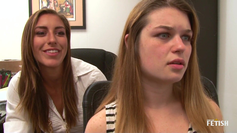 Family Role Playing: Blonde babe helps her little stepsister to cum on Stepdaddy's...