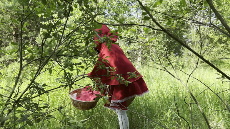 Monika Fox: Red Riding Hood Monika Fox Found Big Dildos on Way...