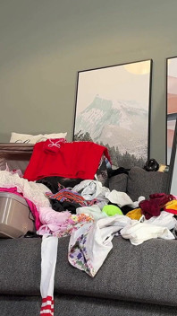 Hottest Sexy Slim Fit Brunette Babe Does a Try on Haul for Short Skirts, Panties and See Through Dress for a Softcore Porn