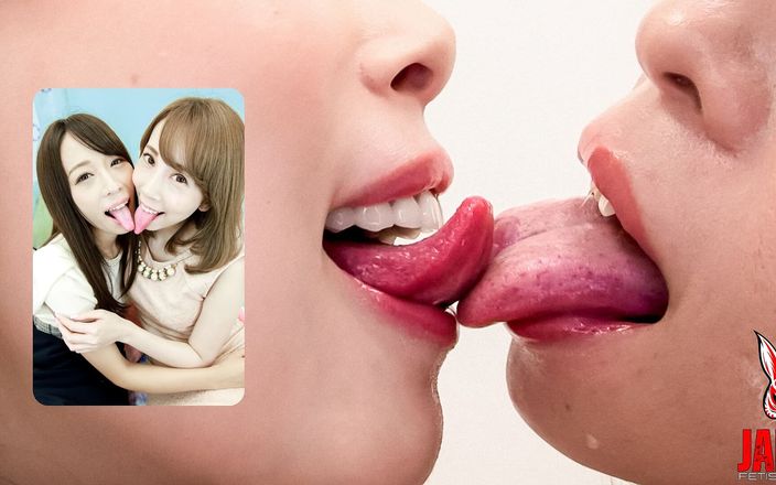 Japan Fetish Fusion: Pertemuan aya &amp;amp; yuri - lidah yang penuh lidah dan godaan