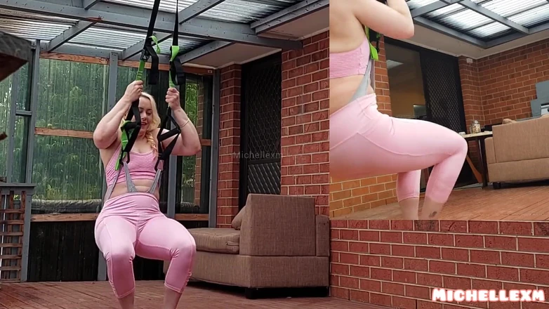 Michellexm: Wedgie-meisje Wedgie swing hangende wedgie grappige video slipje scheuren slipje...