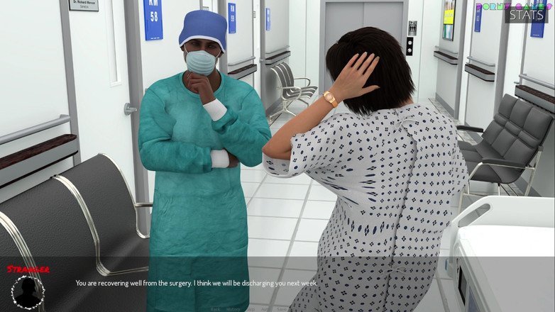 Porny Games: Lékařská speciální péče od 10ki - kouření v nemocnici, Kontrola Coccys 6