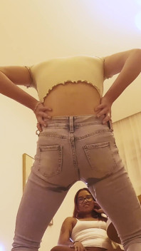 Stepsisters Wetting Jeans and Leggings